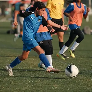 Girl Practicing Soccer Skills | Girls Soccer Academy